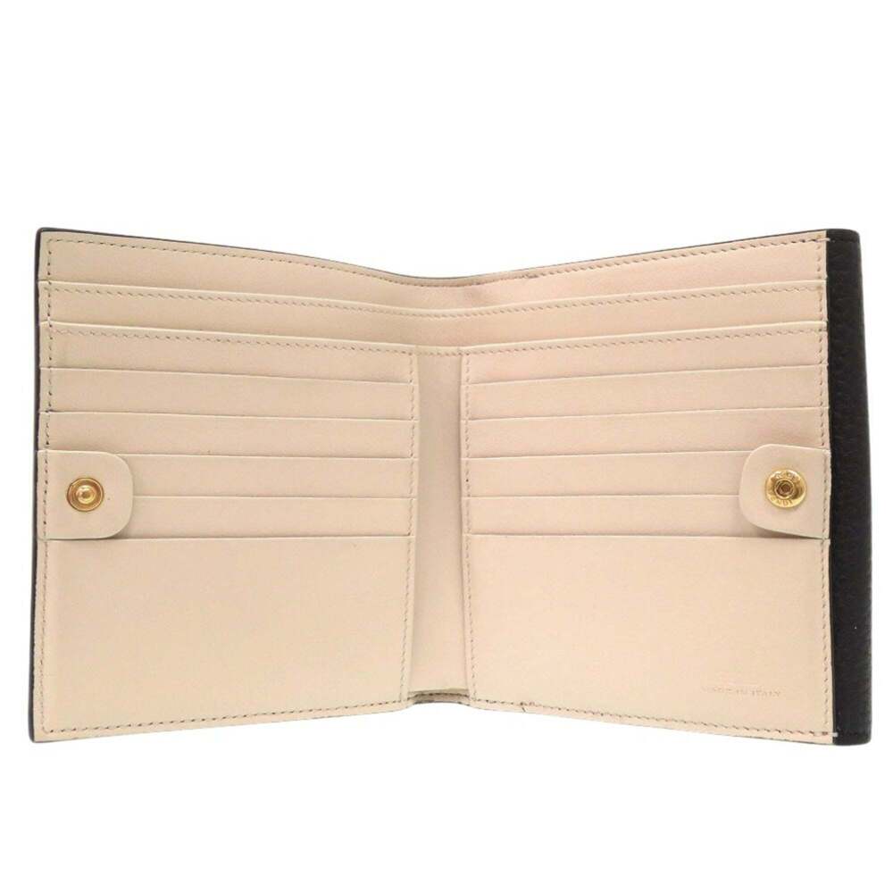 Like new Fendi PEEK A BOO bifold wallet 8M0438 A91B F11IE calfskin 0197 - Picture 4 of 10